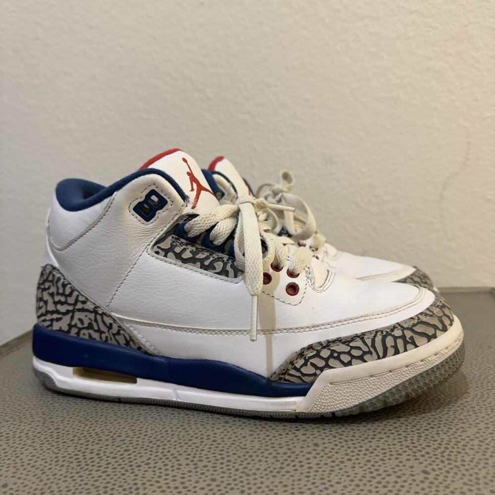 Nike Air Jordan 3 Retro OG BG 'True Blue' 2016 854261-106 Youth Size 5Y Rare